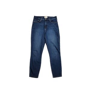 FRAME Margot High Rise Skinny Jeans Stretch Cotton Blue Women's 27